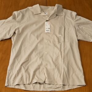 Uniqlo Men's Light Tan Casual Shirt